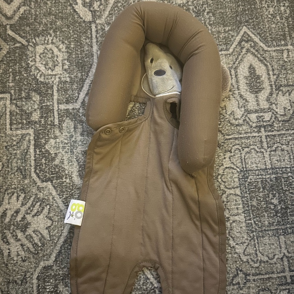 Adorable Brown Kids Footie with Bear Accent